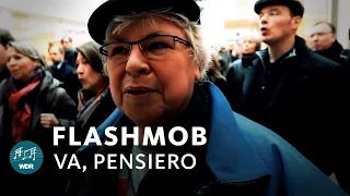 Choir flashmob Va, pensiero (prisoners' chorus from "Nabucco") | WDR Radio Choir