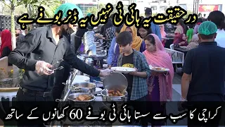 Biggest Hi Tea Buffet in Karachi with 60 Dishes | Hi Tea or Dinner Buffet? | All you can eat