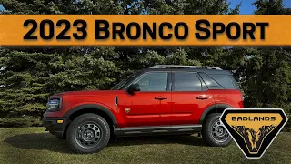 The 2023 Ford Bronco Sport Badlands is still the best trim