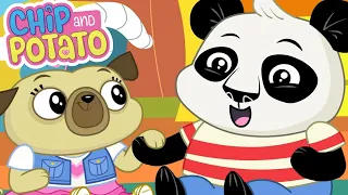 Chip and Potato | Uma data de reprodução no Nico's // Roxy the Babysitter | Desenhos animados