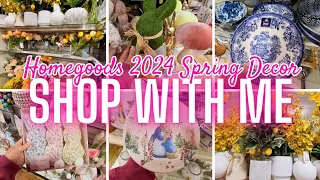 **NEW** 🪻🌷🐰HOMEGOODS SPRING DECOR 2024 || EASTER DECORATIONS SHOP WITH ME || MARSHALLS + TJ MAXX 🌻🐇