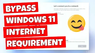 How To Bypass Windows 11 Internet Connection & Microsoft Account Login During Setup