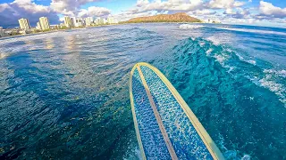 One of the LONGEST waves I have ever caught | 4K POV Surf