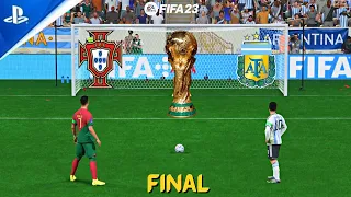 FIFA 23 ! RONALDO V MESSI ! PORTUGAL VS ARGENTINA ! PENALTY SHOOTOUT ! 4K