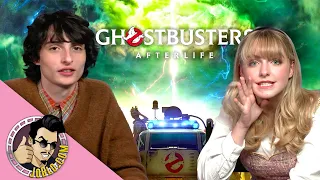 Finn Wolfhard & Mckenna Grace Interview - GHOSTBUSTERS: AFTERLIFE (2021)