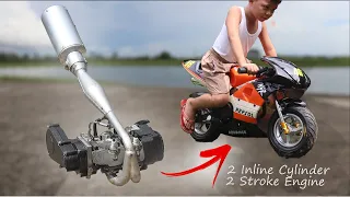 I Turn Pocket Bike Into Big Bike Engine