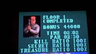 Wolfenstein 3D Episode 5 Floor 1 100% Under Par