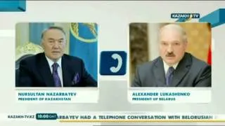 Состоялся телефонный разговор Н. Назарбаева с А. Лукашенко