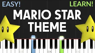 Mario Star Theme | EASY Piano Tutorial