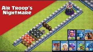 Air Troops VS Epic Air Traps Formation | Clash of Clans