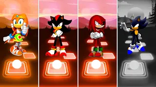 Sonic Boom 🆚 Shadow Sonic 🆚 Knuckles exe Sonic 🆚 Dark Sonic | Sonic EDM Rush Tiles Hop