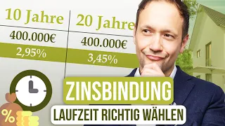 Zinsbindung wählen - DAS musst du 2022 beachten! (+Rechenbeispiel)