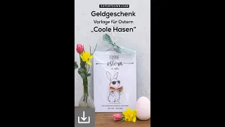Osterüberraschung mal anders: Coole Hasen Geldgeschenke DIY!