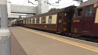 Cambridge North Railway Station including 1930's Pullman-style coaches Northern Belle 08/09/23