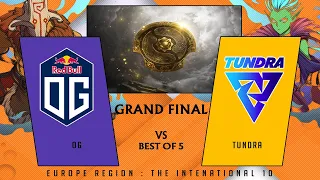 [Live - Dota 2 Indo] OG vs Tundra | Bo 5 | GRAND FINAL | Europe Qualifier TI 10