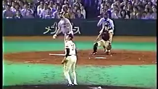 R.バース 7試合連続ホームラン 江川から後楽園場外弾 1986.06.26