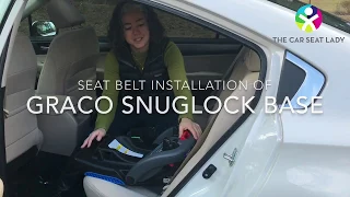 Graco SnugRide SnugLock - base installation with seat belt