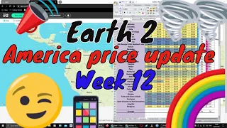 Earth 2, Week 12, America (north, central & south) price update.