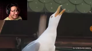 Markiplier reacts to seagull laughing