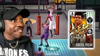 111 OVR GREEK FREAK WINDMILL POSTER DUNK! NBA Live Mobile 19 Season 3 Ep. 148