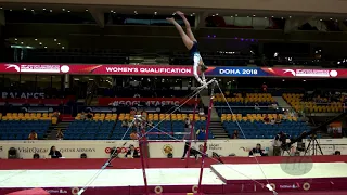 OLAFSDOTTIR Sonja Margret (ISL) - 2018 Artistic Worlds, Doha (QAT) - Qualifications Uneven Bars