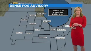 Chicago First Alert Weather: Mild temperatures, Dense Fog Advisory Monday morning