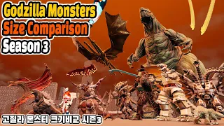 고질라 괴수 크기 비교 시즌 3 (Godzilla Size Comparison : Monsters Season 3 Animation) (feat. SingularPoint)