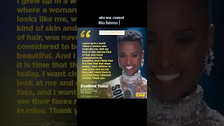 Miss Universe 2019 Zozibini Tunzi South Africa: #viral #shorts #trending #viralvideo #shortvideo