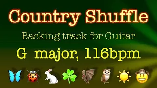 Country Shuffle G major, 116bpm, backing track for Guitar. Play along and enjoy!