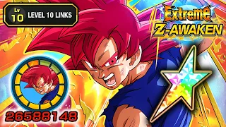 100% eza agl "super" saiyan god goku LEVEL 10 LINKS SHOWCASE! Dragon Ball Z DokkaN Battle