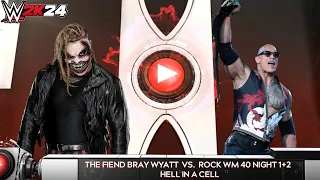 WWE 2K24 - The Fiend Bray Wyatt vs The Rock: Hell In A Cell Match|WrestleMania 31