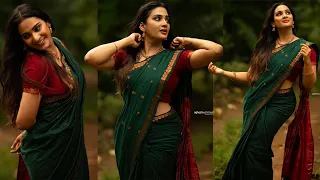 Aditi Ravi Saree Photoshoot | Aditi Ravi Status Vertical Edit HD