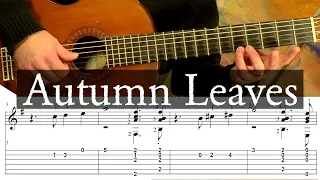 Autumn Leaves for Guitar (with Tab)-Robert Lunn's Guitar School