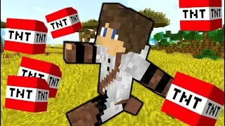 5 MÁSODPERCEKÉNT TNT ESŐ AZ ÉGBŐL MINECRAFT KIHÍVÁS!!!!