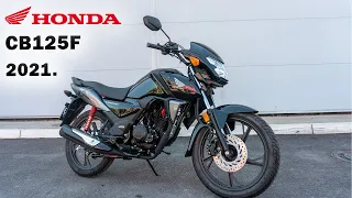 Honda CB125F 2021 125cc Full - Size Motorcycle Walkaround, Starting Sound, First Look