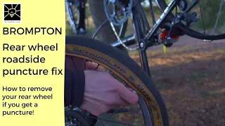 Brompton Roadside Rear Wheel Puncture Repair