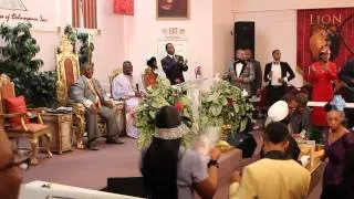 Apostle Dupree leads Moses Song at Holy Temple Holiness Church