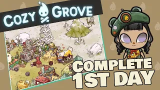 Cozy Grove | Complete 1st day Gameplay
