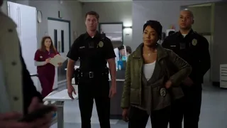 [911] Athena and Buck scene 2×13 1/3 (season 2 episode 13 1/3) (Athena caught Buck)