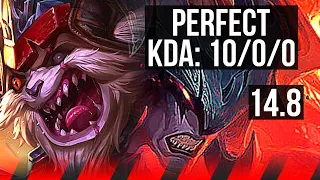 KLED vs AATROX (TOP) | 10/0/0, 1600+ games, Legendary | EUW Master | 14.8