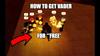 *HOW TO GET VADER FOR FREE* 🔥 NOT CLICKBAIT ALMOST DIED🔥 LSBG ROBLOX