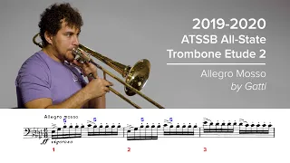 2019-2020 ATSSB All-State Tenor Trombone Etude #2 - Allegro Mosso by Gatti