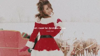 mariah carey - all i want for christmas is you (slowed + reverb)