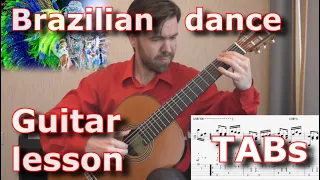 Бразильский танец - Sons de Carrilhoes (guitar lesson, tabs)