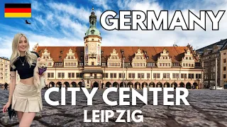 Walk with me in Streets of Leipzig / Walking Tour in Leipzig - Germany 🇩🇪