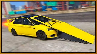 Jet Power Armoured Flip Car Destroys Cops in GTA 5 RP