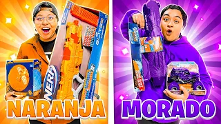 24 HORAS COMPRANDO TODO NARANJA Y MORADO 🟠🟣 | Patho