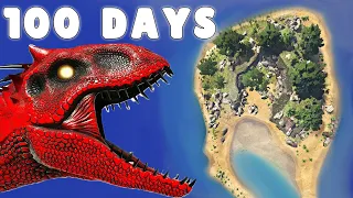 I Spent 100 Days on a Deserted Island in Ark... Here's What Happened