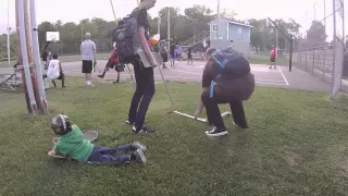 Scooter Kid Steals Skateboard! Skatepark distractions
