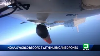 NOAA broke 3 Guinness World Records with hurricane hunter drones